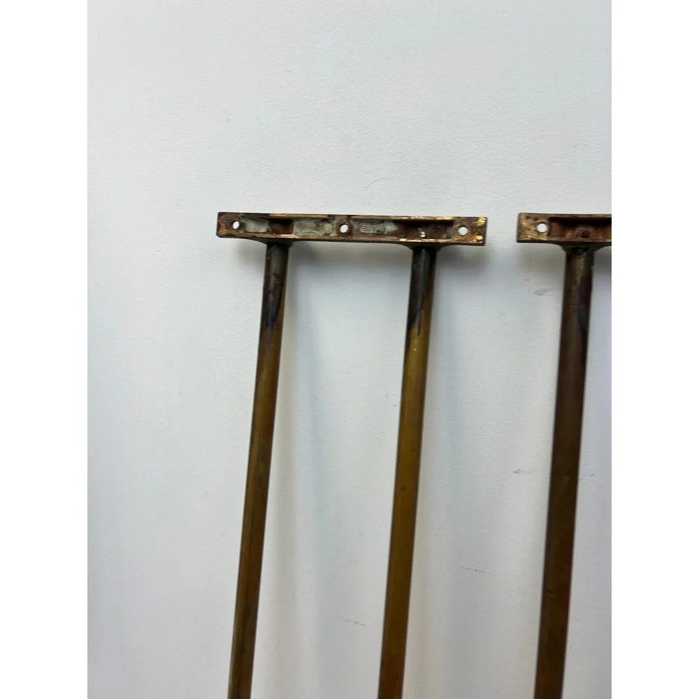 Vintage Yale Brass Wall Towel Racks Pullman Train Set of 5 Industrial Holders